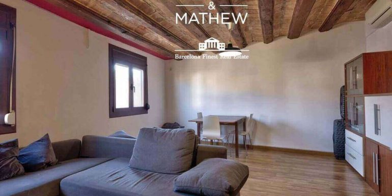 piso-en-venta-en-el-raval- piso-con-boveda-catalana-ladrillo-visto-y-luz-natural-en-finca-historica-de-1900-salon-3